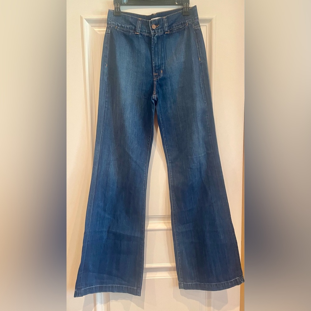 J. Brand High Waist Flare Flat Front Jeans